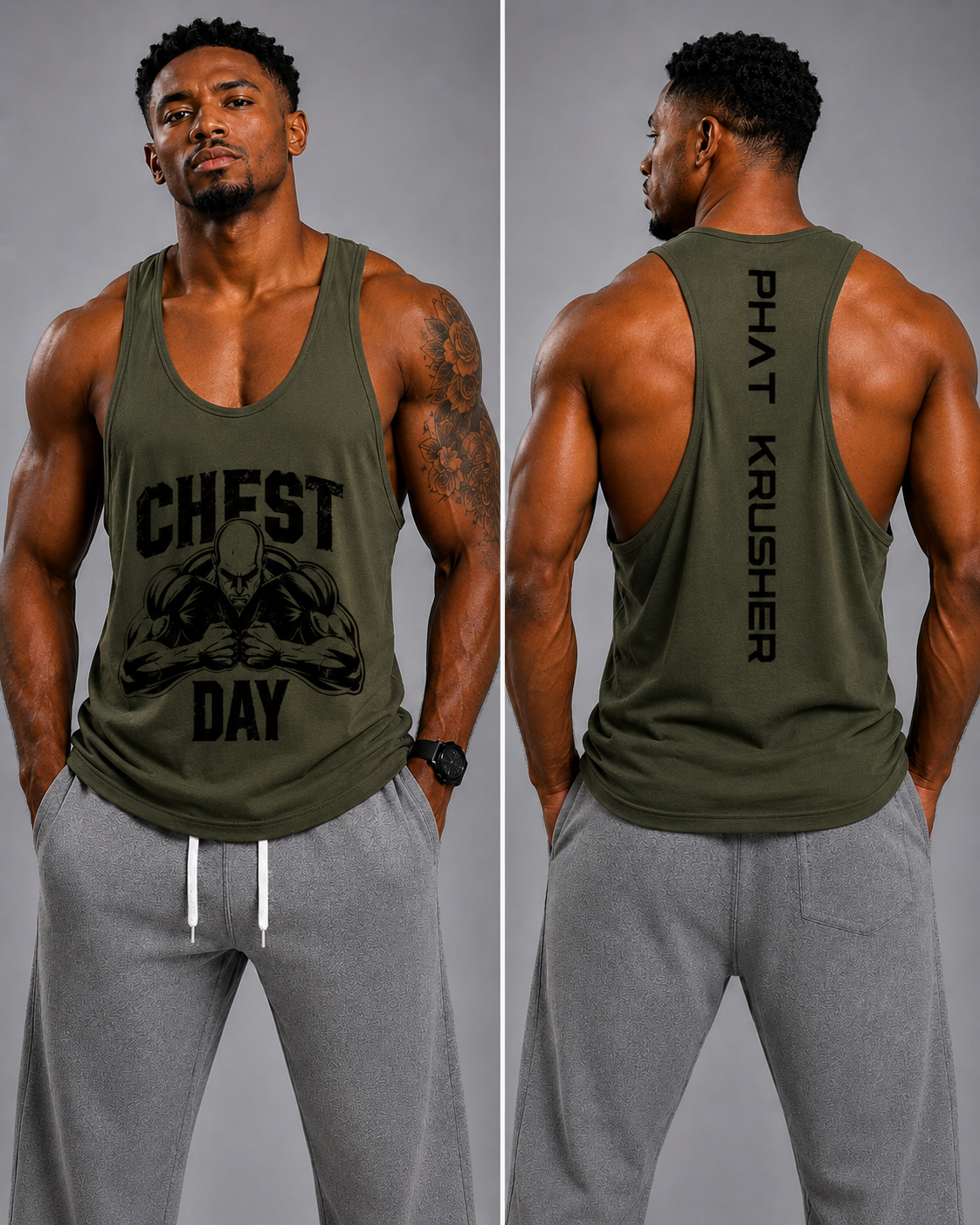 Krusher Beast Mode Muscle Shirt Cheast Day Edition