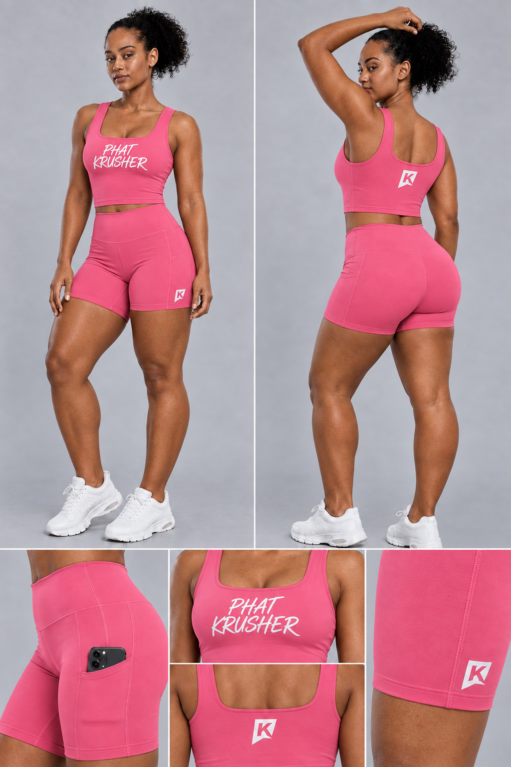 Krusher Signature Body-Control Compression 2-Piece Biker Short Set – 5″