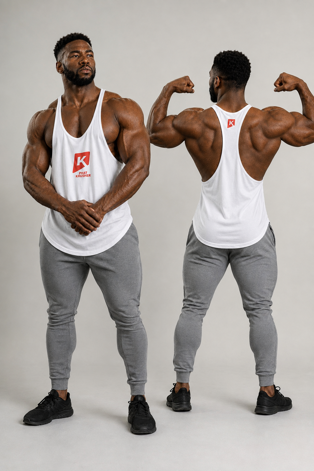 Krusher Beast Mode Muscle Shirt Pk White Edition