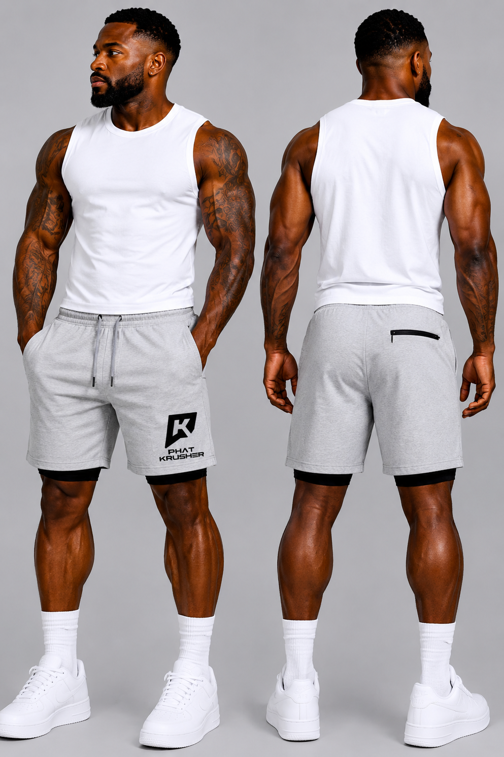 Men’s Compression Shorts 2-in-1