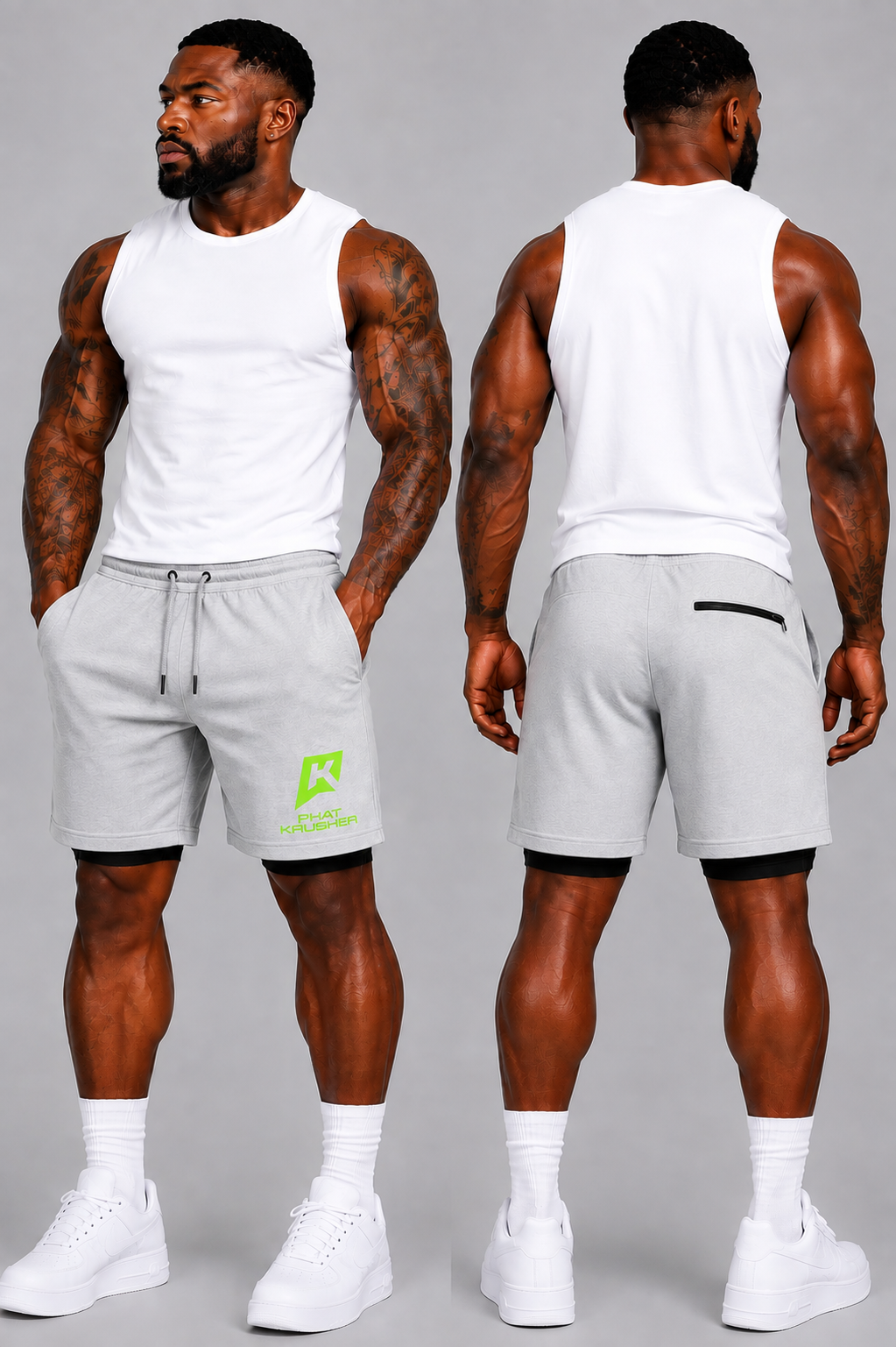 Men’s Compression Shorts 2-in-1