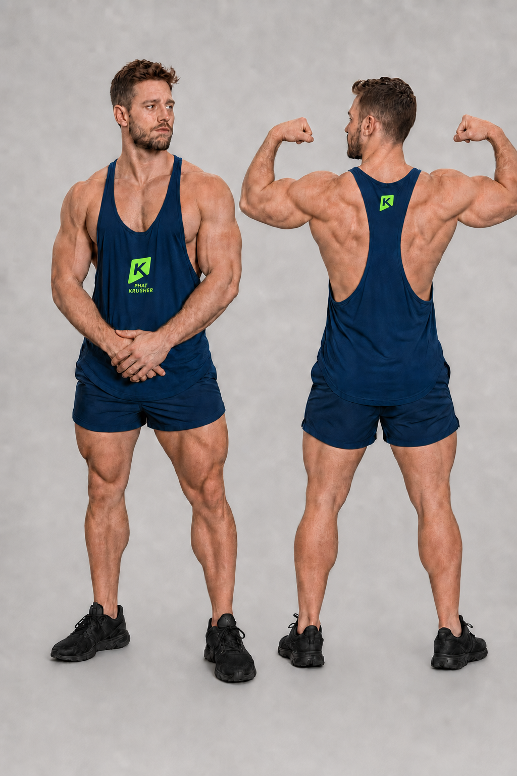 Krusher Beast Mode Muscle Shirt PK Navy Blue Edition