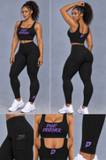 Krusher Signature Blackout Body-Control Compression 2-Piece Leggings Set