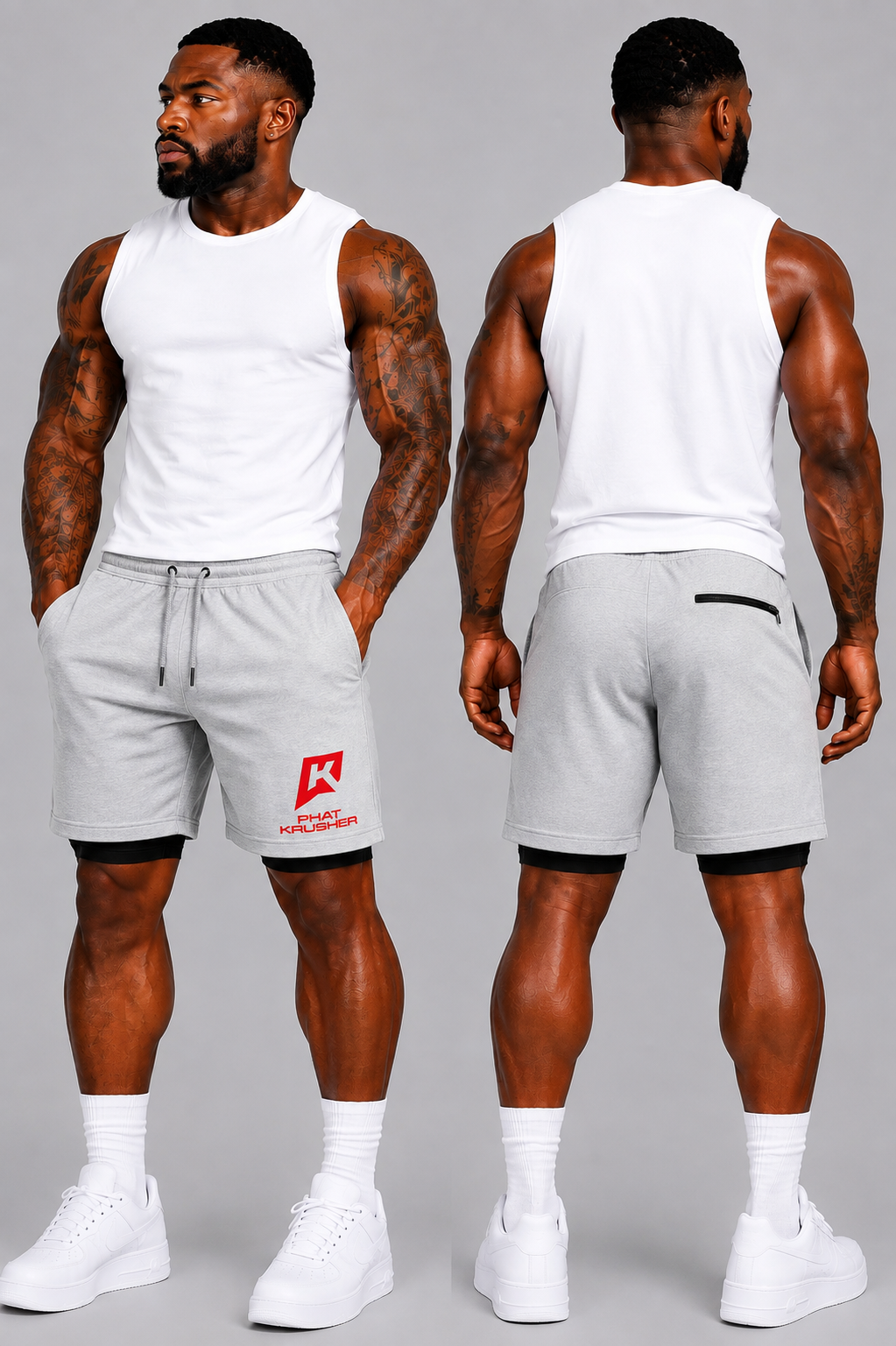 Men’s Compression Shorts 2-in-1