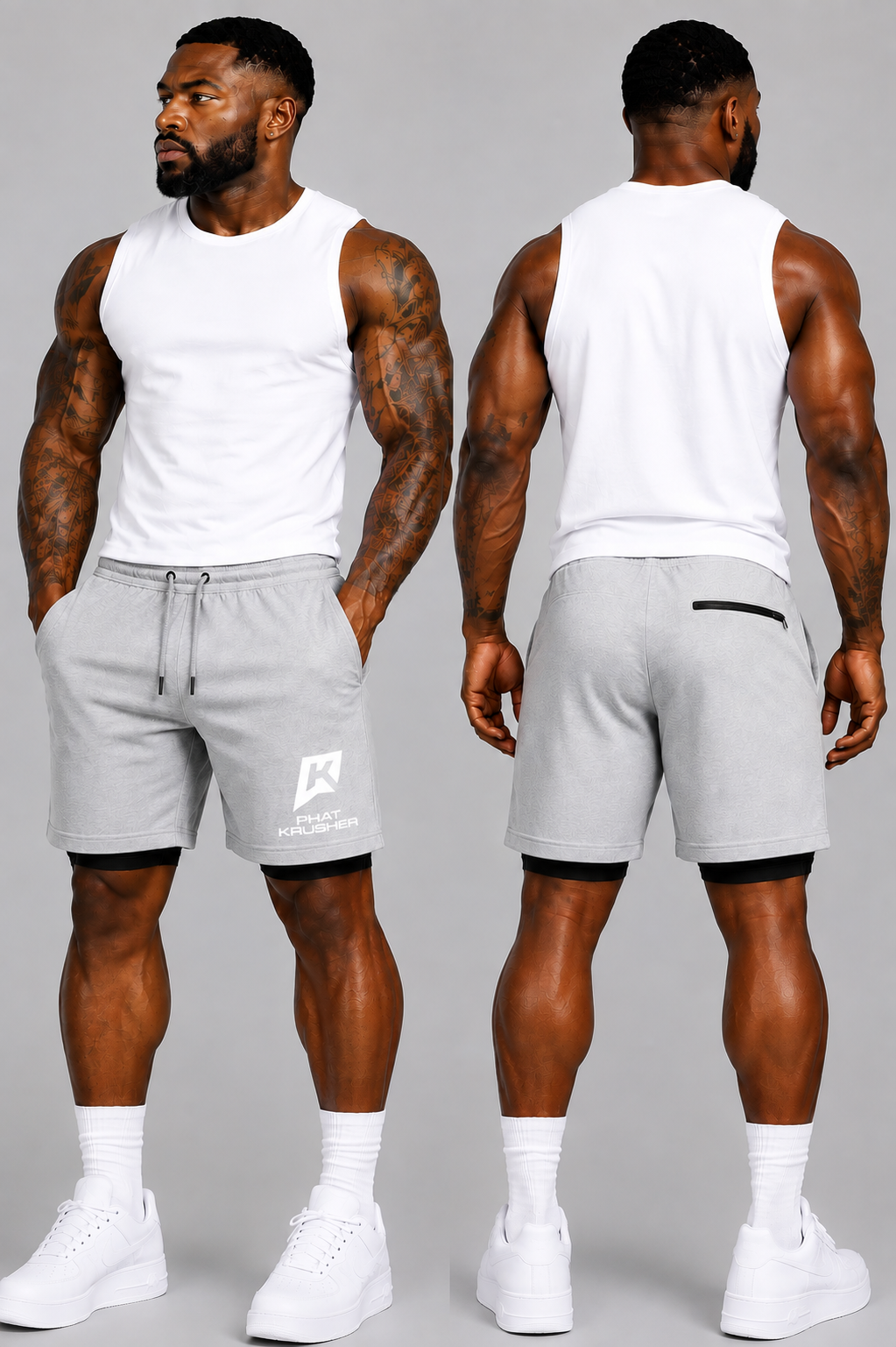Men’s Compression Shorts 2-in-1