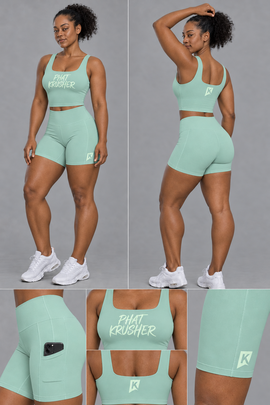 Krusher Signature Body-Control Compression 2-Piece Biker Short Set – 5″