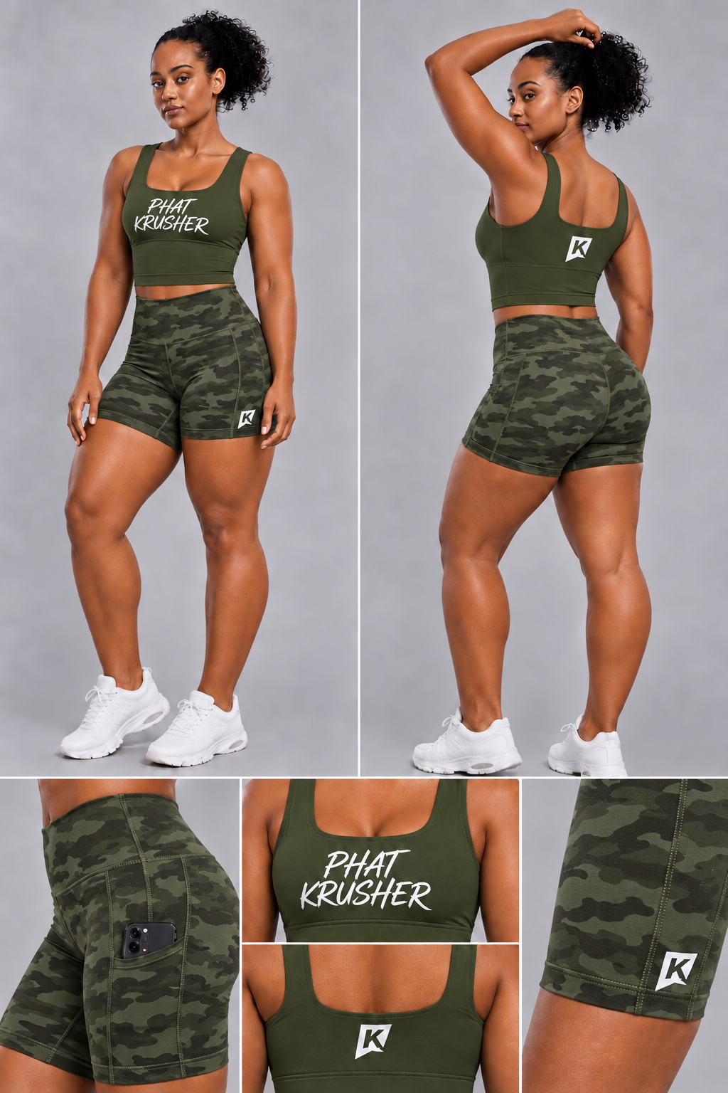 Krusher Signature Body-Control Compression 2-Piece Biker Short Set – 5″