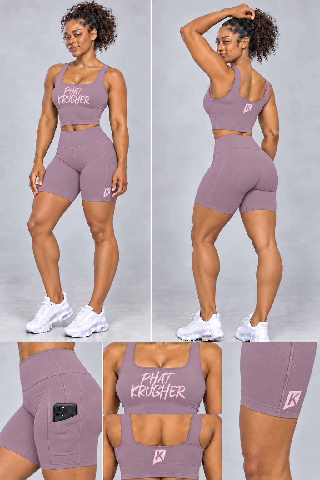 Krusher Signature Body-Control Compression 2-Piece Biker Short Set – 5″