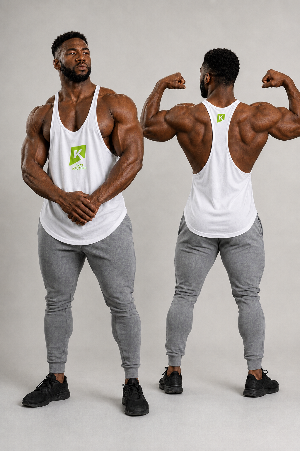 Krusher Beast Mode Muscle Shirt Pk White Edition