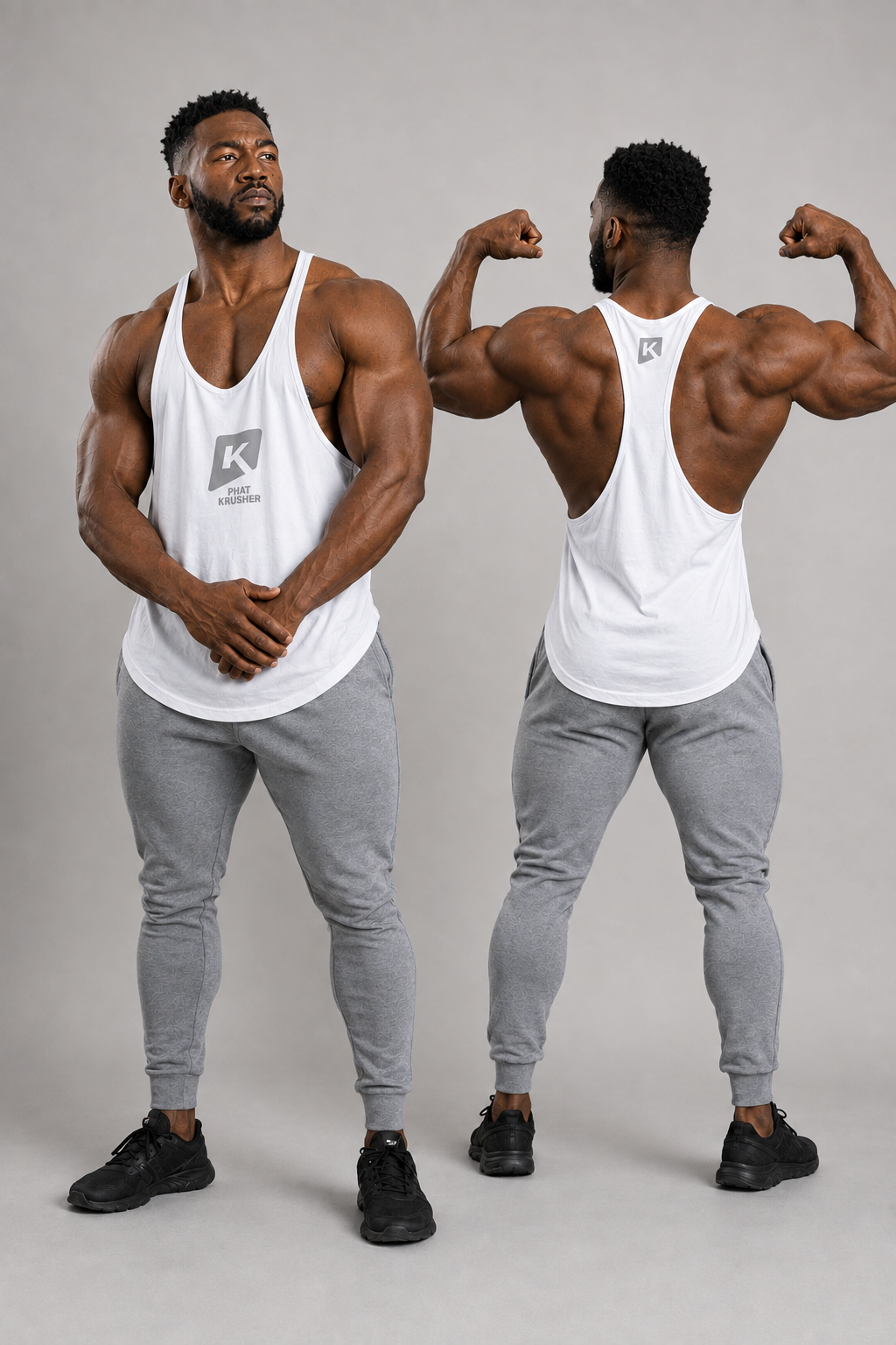 Krusher Beast Mode Muscle Shirt Pk White Edition
